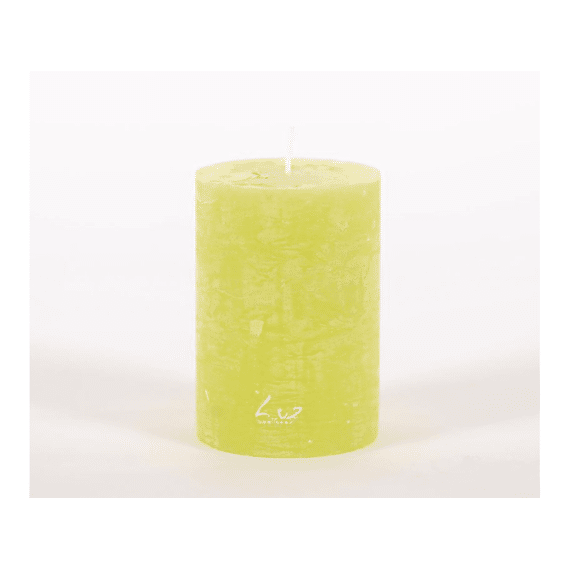 Luz Your Senses Rustic - Cilinderkaars - Lime - Ø7Xh10Cm