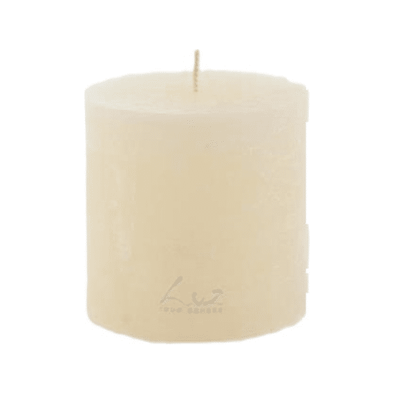 Luz Your Senses Rustic - Cilinderkaars - Aspergewit - Ø9Xh9Cm