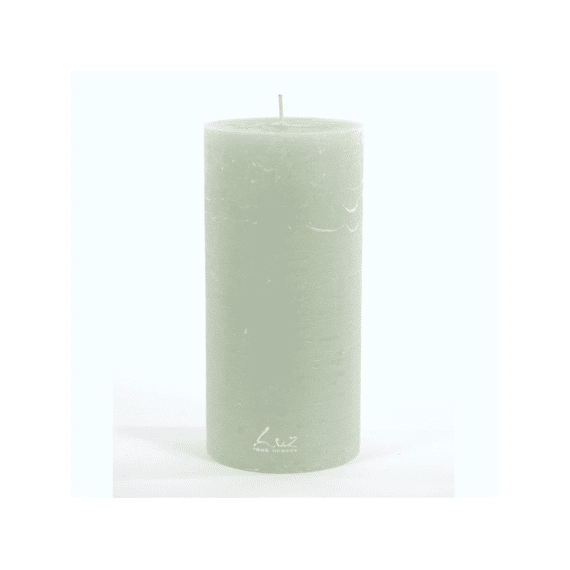 Luz Your Senses Rustic - Cilinderkaars - Sea Foam - Ø9Xh19Cm