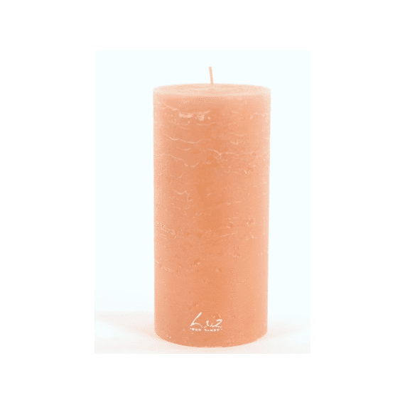 Luz Your Senses Rustic - Cilinderkaars - Peach Nougat - Ø9Xh19Cm