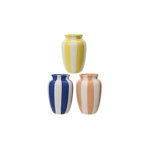 Pot Porselein Dia15.00-h25.00cm 3 Assortiment Prijs Per Stuk
