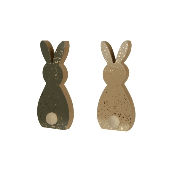 Konijn Mdf L2.00-w8.80-h20.40cm Assortiment Prijs Per Stuk