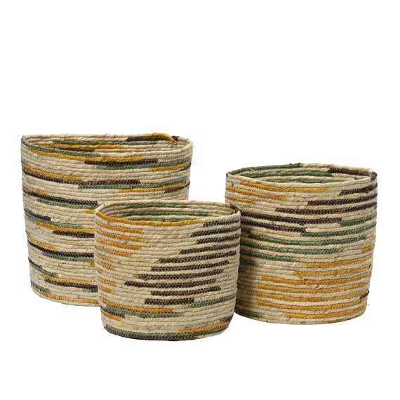 Planter Maisblad Dia33.00-h31.00cm Multi