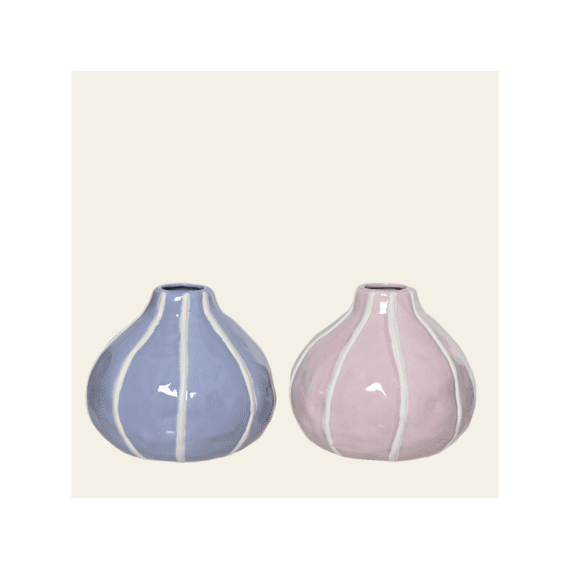 Vaas Porselein Dia15.50-h13.50cm Assortiment Prijs Per Stuk