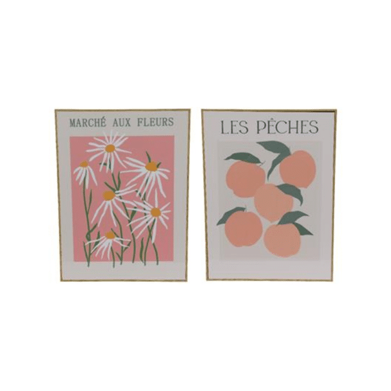 Schilderij Papier L2.50-w30.00-h40.00cm Multi Assortiment Prijs Per Stuk