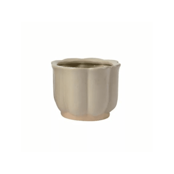Planter Keramiek Dia11.60-h9.30cm Creme