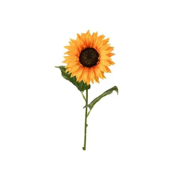 Zonnebloem Op Steel Polyester L12.00-w12.00-h68.00cm Geel/kleur(en)