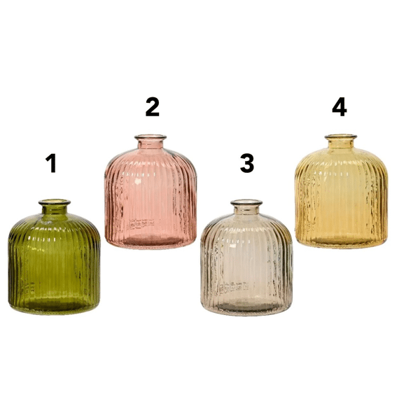 Vaas Recycled Glas Dia16.00-h18.00cm Assortiment Prijs Per Stuk
