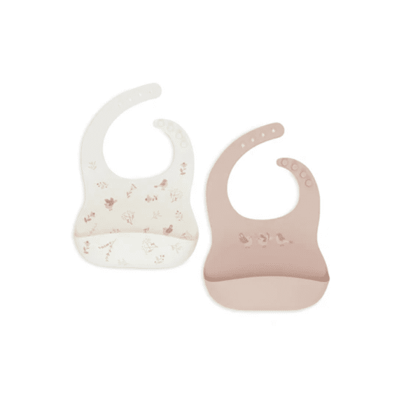 Jollein Slab Siliconen Lovely Birds 2-Pack