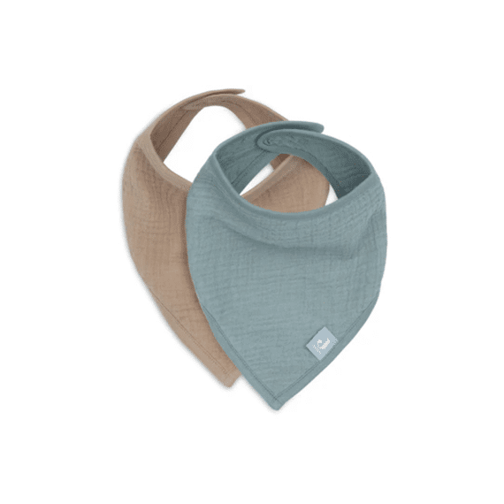 Jollein Slab Bandana Hydrofiel Sea Green/Biscuit (2Pack)