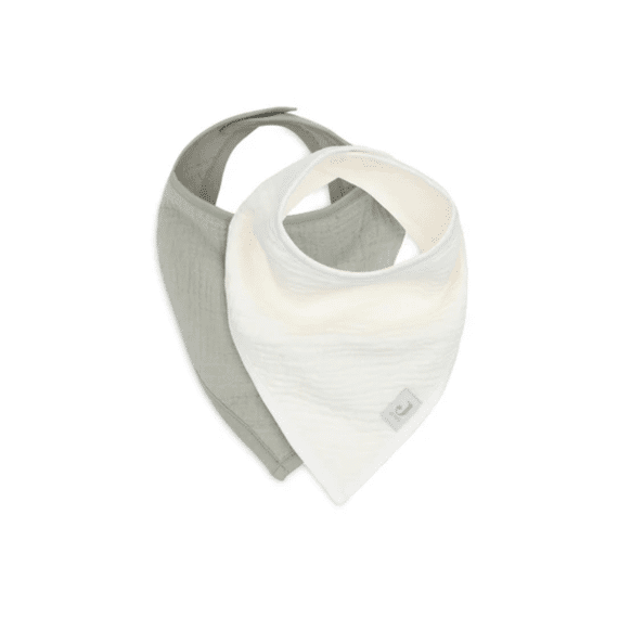 Jollein Slab Bandana Hydrofiel Olive Green/Oatmeal (2Pack)