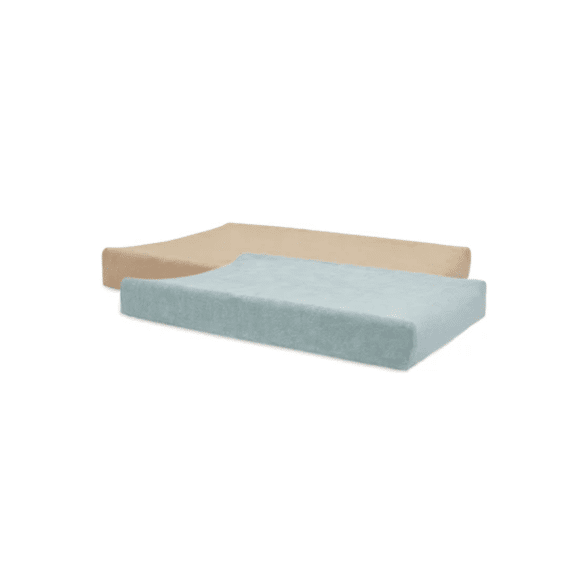 Jollein Waskussenovertrek Badstof 50X70Cm Sea Green/Biscuit (2Pack)