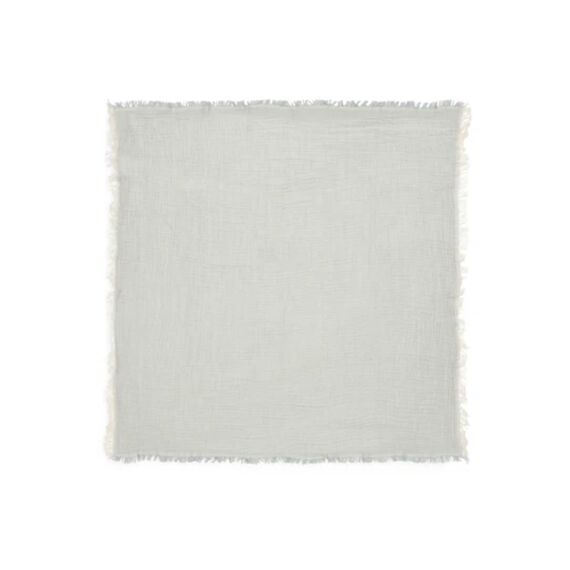 Jollein Deken Ledikant 120X120Cm Fringe Stripe Sea Green/Ivory Gots