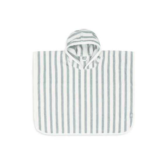 Jollein Badponcho Stripe Terry Sea Green Gots