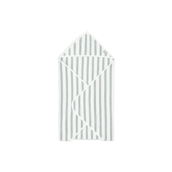 Jollein Badcape 75X75Cm Stripe Terry Sea Green Gots