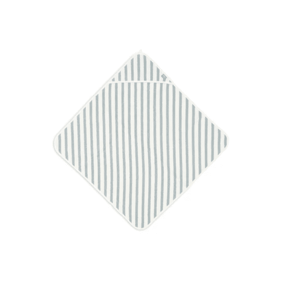 Jollein Badcape 75X75Cm Stripe Terry Sea Green Gots