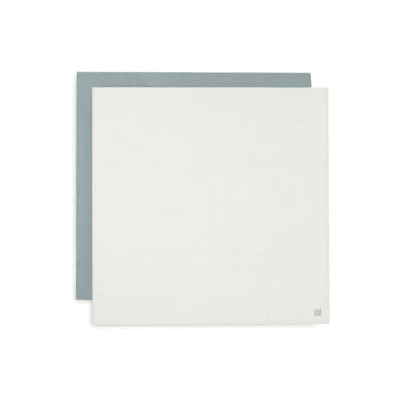 Jollein Hydrofiele Doek Large 115X115Cm Sea Green/Ivory (2Pack)