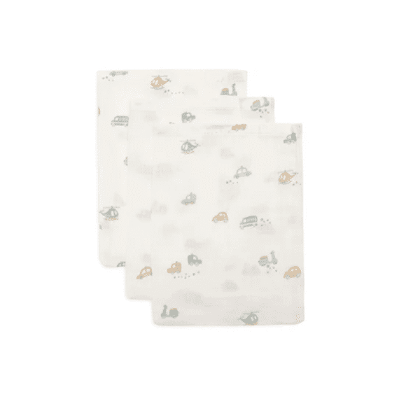 Jollein Hydrofiel Washandje 15X20Cm On The Go (3Pack)