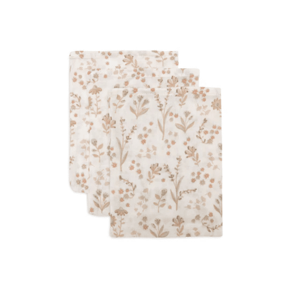 Jollein Hydrofiel Washandje 15X20Cm Bloomy (3Pack)