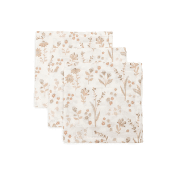 Jollein Hydrofiel Monddoekje 31X31Cm Bloomy (3Pack)