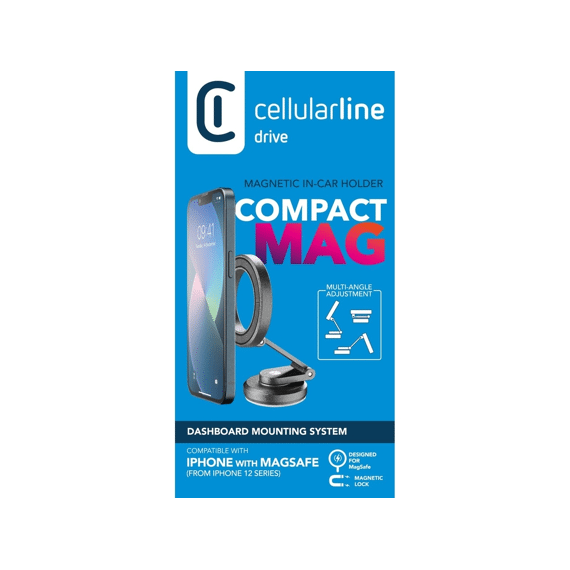 Cellularline Vouwbare GSM-houder Compact Mag Magsafe Zwart