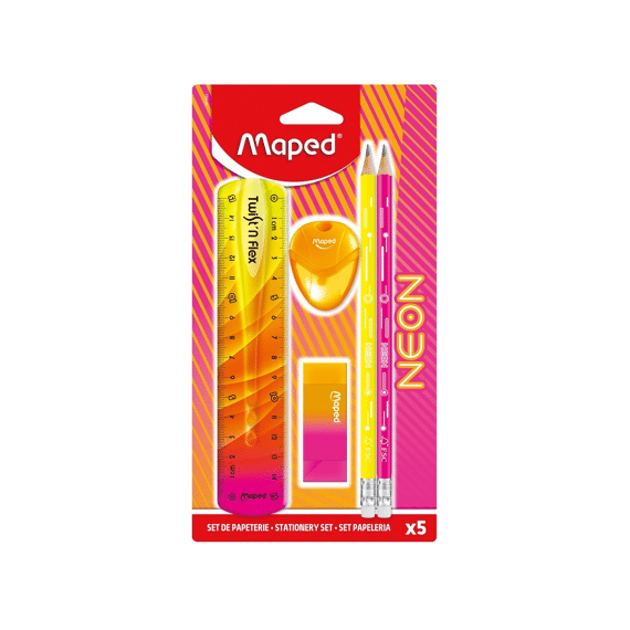 Maped Neon Stationary Set 5-delig