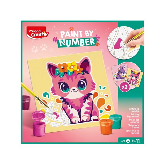 Maped Creativ Schilderen Op Nummer Kat/konijn