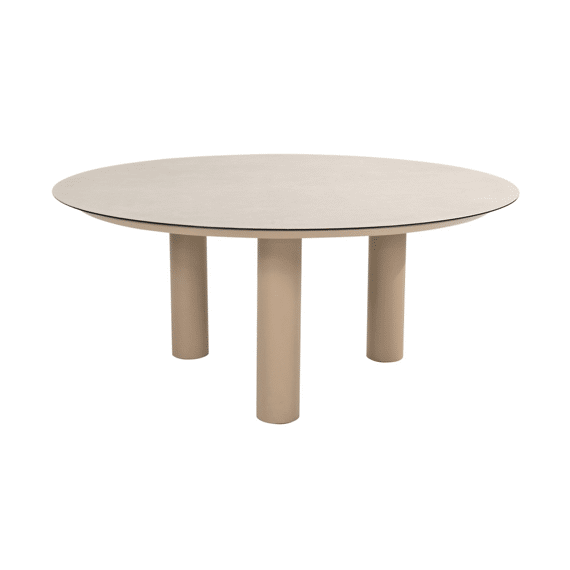 4 Seasons Donato Eettafel 3 Poten Geprint Keramiek D160cm Xh75cm Latte