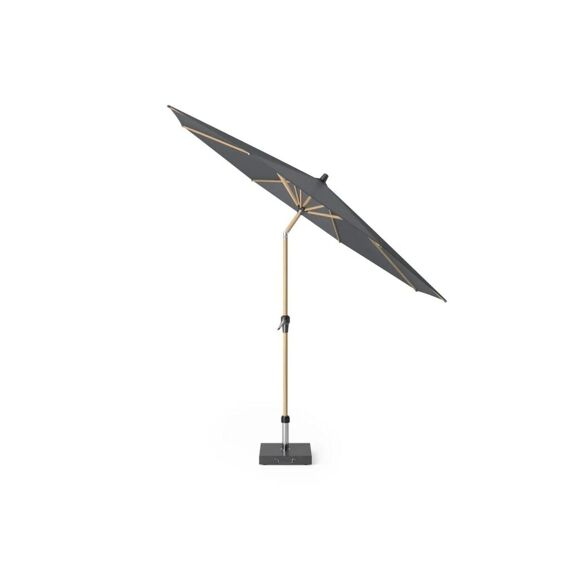 Platinum Riva Parasol Alu 3m Rond Teak/anthraciet