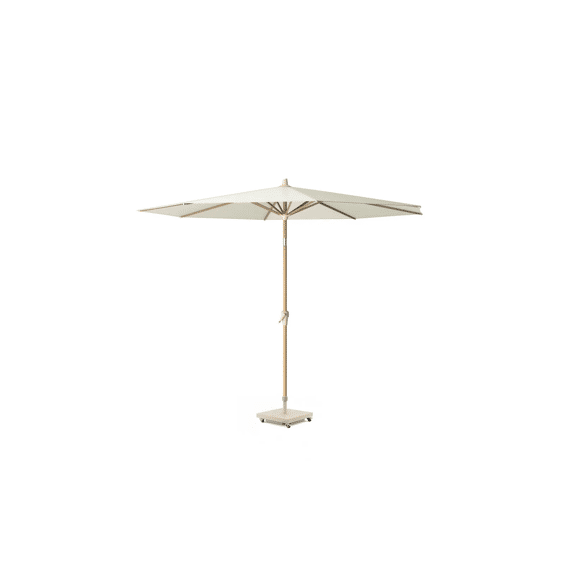 Platinum Riva Parasol Alu 3m Rond Teak/ecru