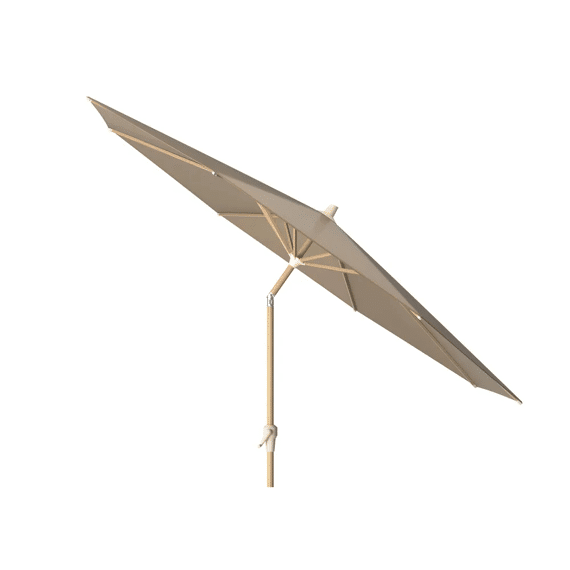 Platinum Riva Parasol Alu 3m Rond Teak/taupe