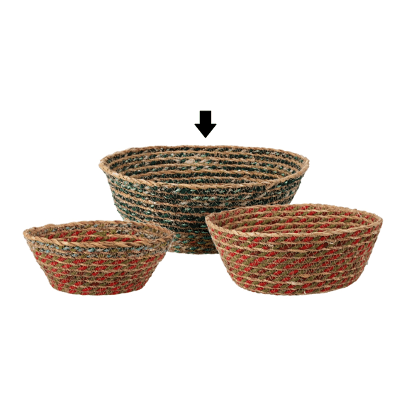 Mand Rond Natural Groot