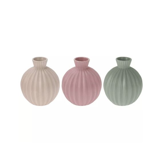 Vaas Rond Met Relief 15cm 3 Assortiment Prijs Per Stuk