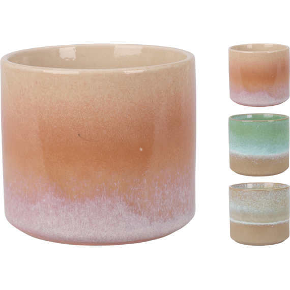 Bloempot Porselein Kleur 3 Assortiment