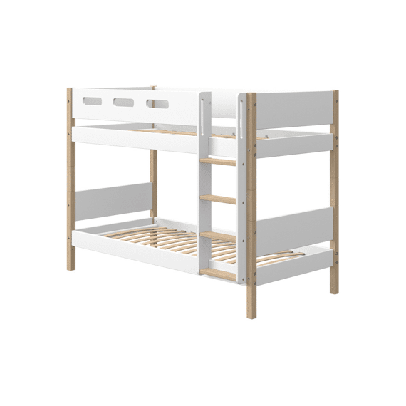 Flexa Nor Stapelbed 90x200 Rechte Trap (incl.lattenbodem)