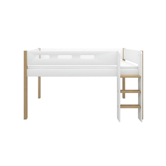 Flexa Nor Halfhoogslaper 90x200 Rechte Trap (incl.lattenbodem)