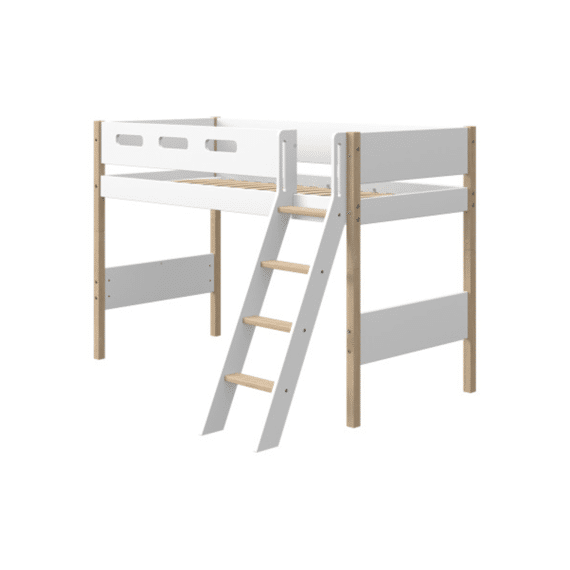 Flexa Nor Hoogslaper 90x200 Schuine Trap (incl.lattenbodem)