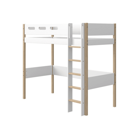 Flexa Nor Hoogslaper 90x200 Rechte Trap (incl.lattenbodem)