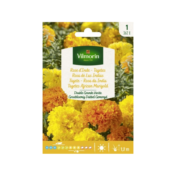 Vilmorin Tagetes Grootbloemig Dubbel Gemengd