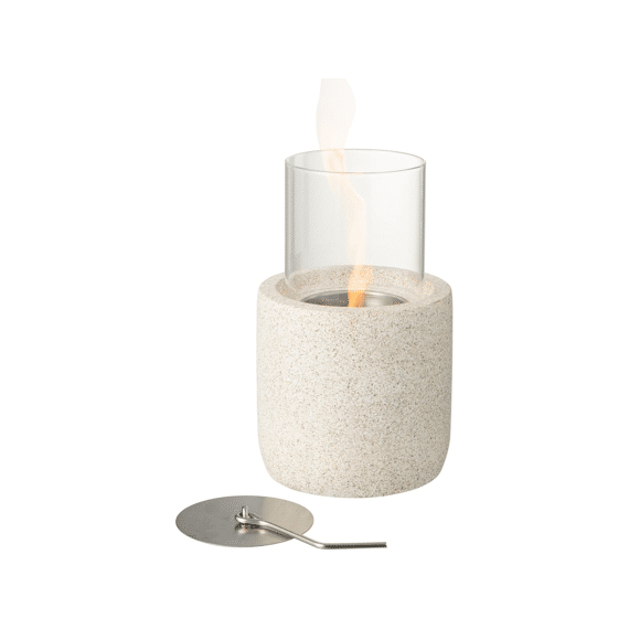 Vuurkorf Rond Cement Grijs 13x13x22.5cm