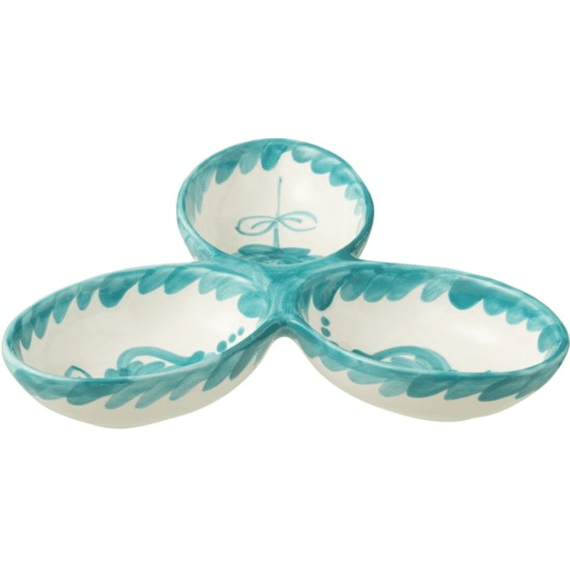 Apero Granada Clov Cer Whi/aqu 24x24x4cm