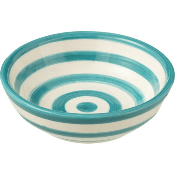 Bowl Grana St Lo Cer Wh/aqua S 14x14x6cm