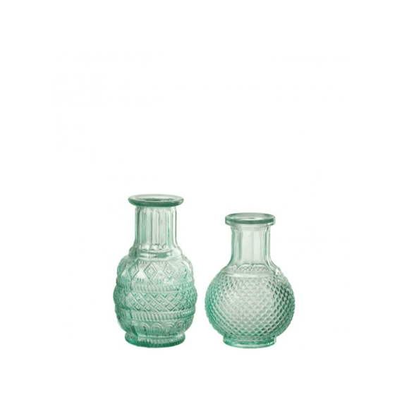 Vaas Kano Glas Aqua Ass2 7.5x7.5x14cm