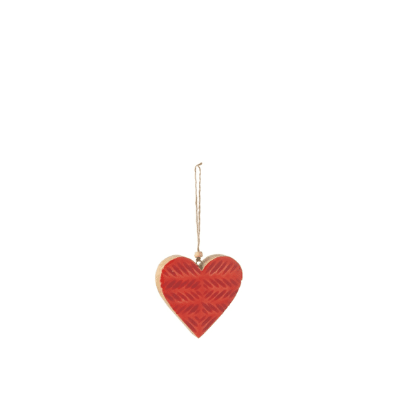 Hanger Hart Ov Mangoh Rood S 10x10x2cm