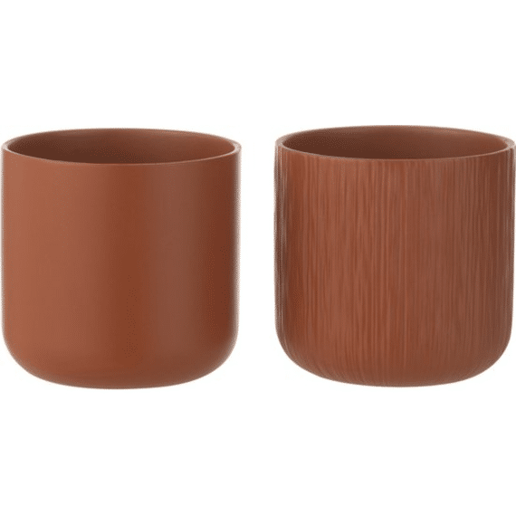 Bloempot Gen Ker Bruin M Ass2 15x15x14.5cm