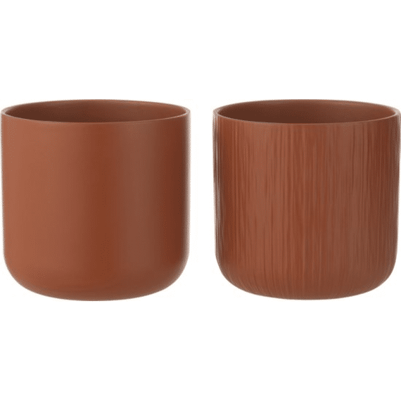 Bloempot Gen Ker Bruin L Ass2 18.5x18.5x18cm