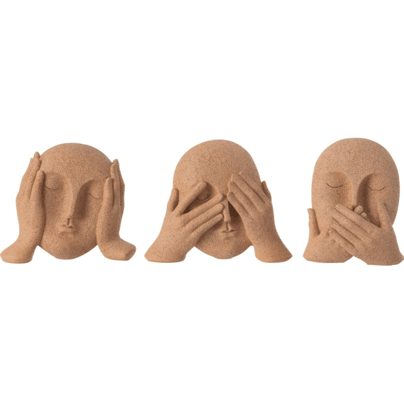 Gezicht Zie/hor/prat Terr 21.5x7x17cm 3ass.