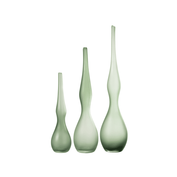 J-Line Vaas Adria Gebogen Fluit Glas Muntgroen Klein