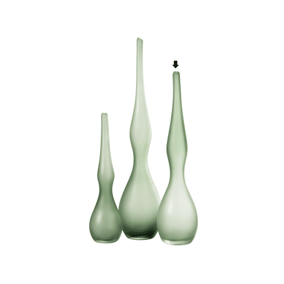 J-Line Vaas Adria Gebogen Fluit Glas Muntgroen Middel