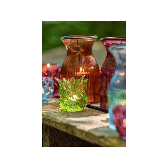 Theelichthouder Popa Glas Mix 9.3x9.3x9.5cm 6 Assortiment